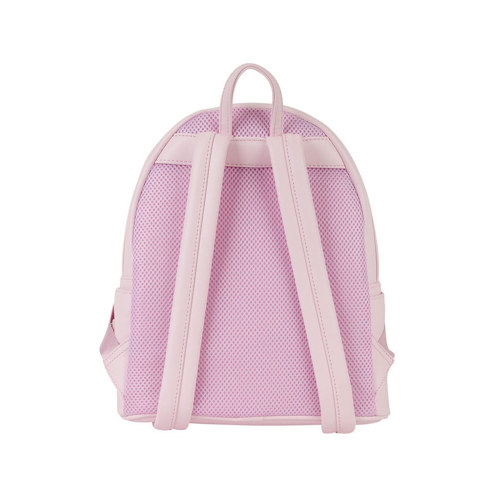 Sac à dos Loungefly Minnie Mouse Tie Dye porté sur le dos