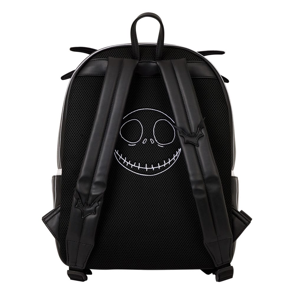Sac à dos Loungefly Mr. Jack Skellington avec vue latérale et bretelles