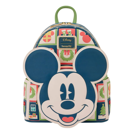 Sac à dos Loungefly Disney Mini Mickey Minnie Holiday vue de face