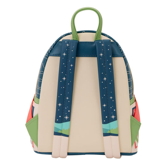 Sac à dos Loungefly Disney Mickey Minnie Holiday, vue latérale avec motif