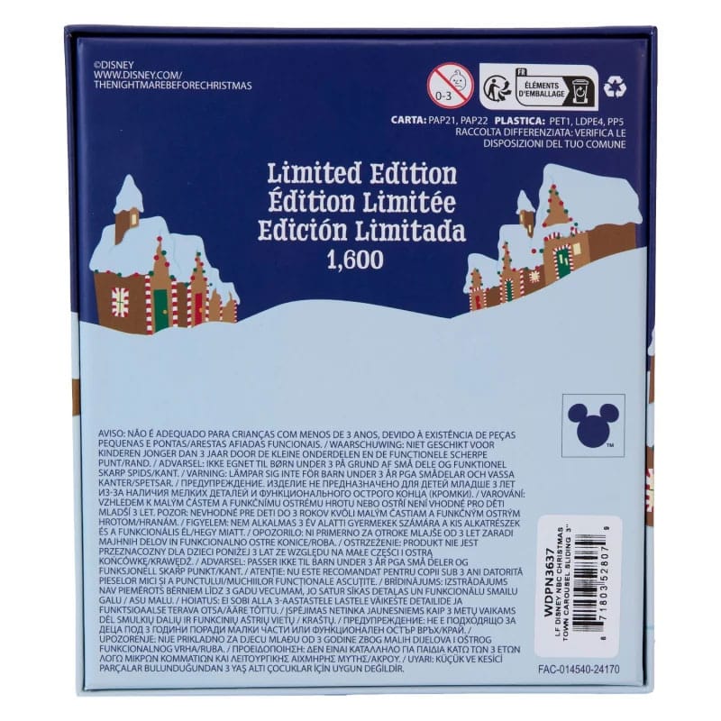 Pin's Loungefly Mr. Jack édition limitée dans sa boîte-fenêtre