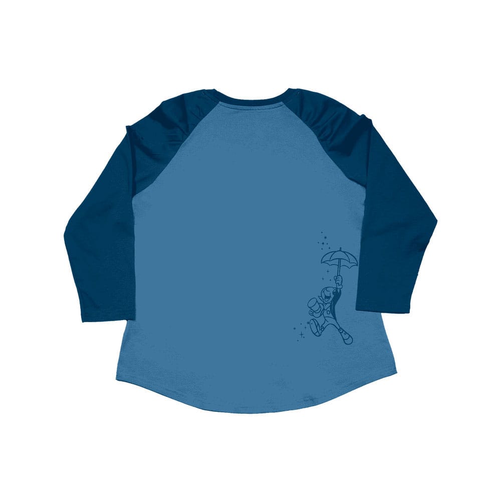 T-shirt Loungefly Pinocchio Fée Bleue Raglan, vue de dos