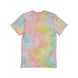 Détail du motif Tie-Dye et de Minnie Mouse sur le T-shirt Loungefly
