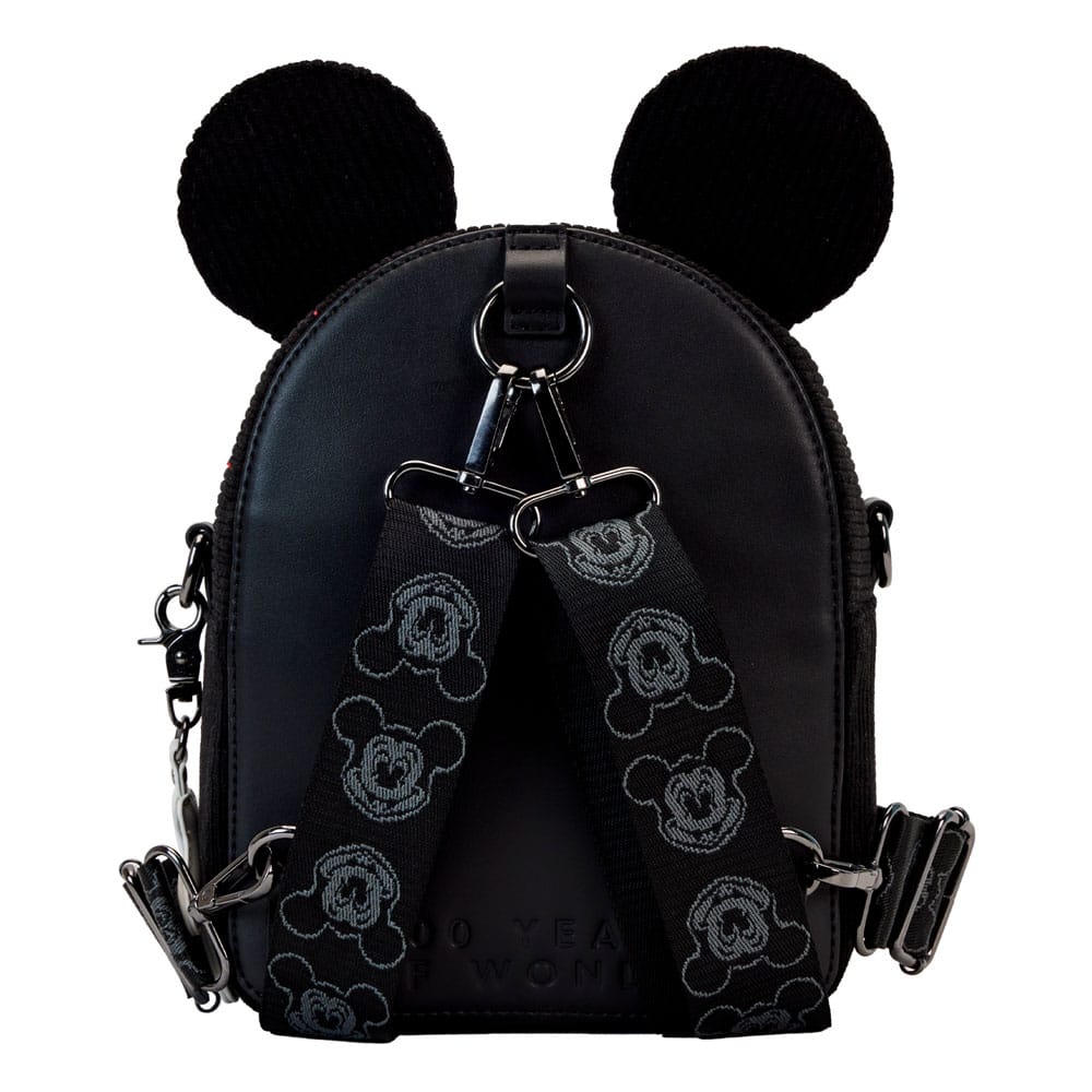 Intérieur du sac Loungefly Mickey Mouse 100 ans avec doublure thématique