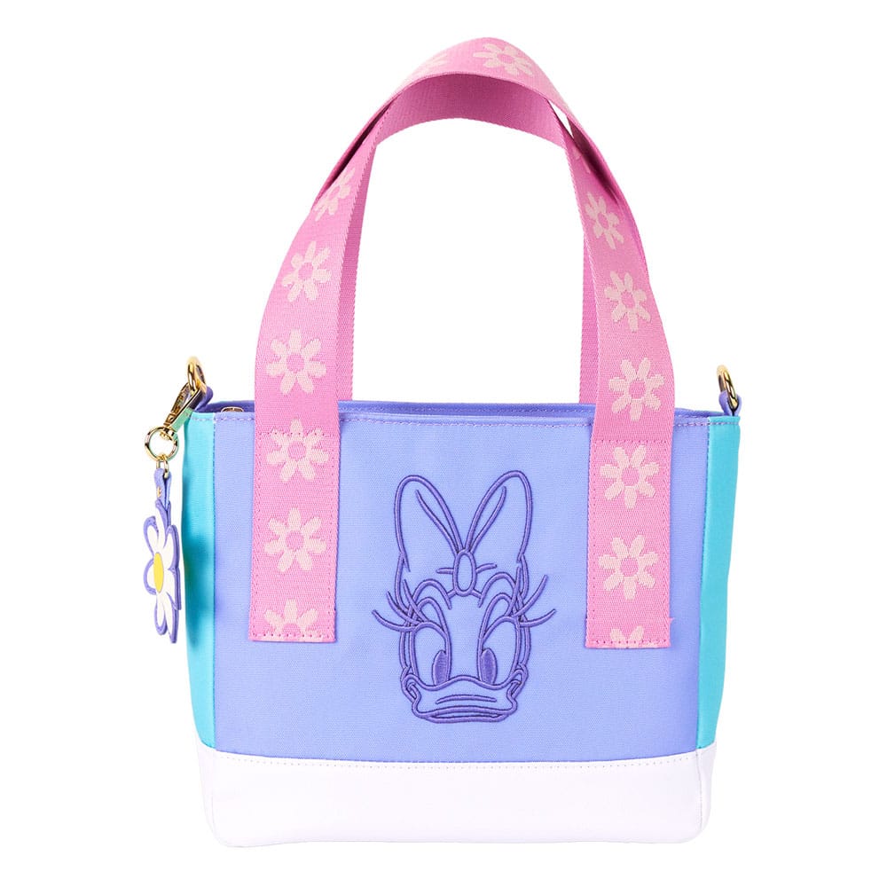 Mini sac shopping Loungefly Daisy Duck en nylon, vue de face