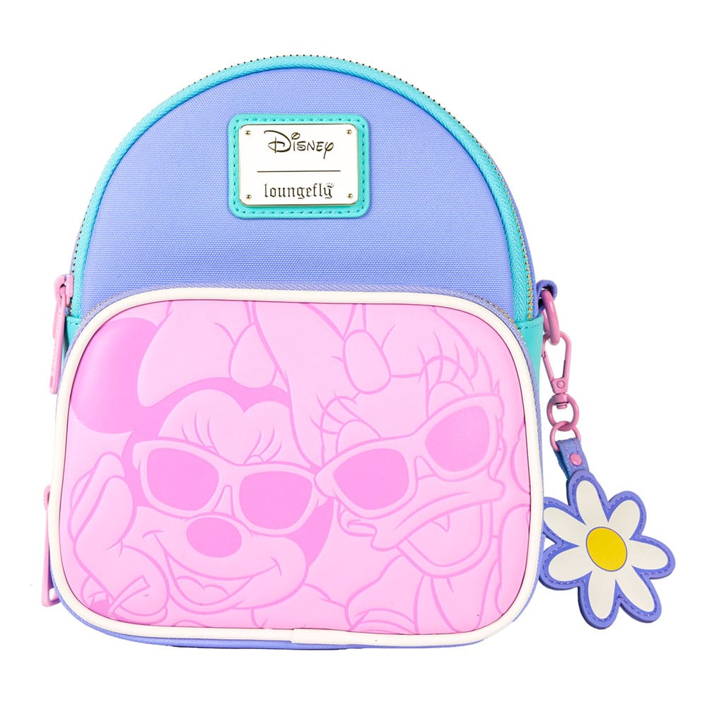 Sac à dos Loungefly Disney Mini Daisy Duck & Minnie Mouse convertible vue de face