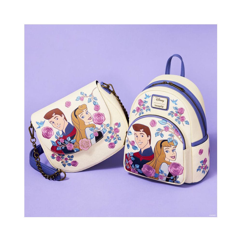 Intérieur du sac Loungefly Disney avec doublure thématique
