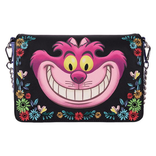 Sac bandoulière Loungefly Disney Cheshire Cat Alice au Pays des Merveilles, vue de face