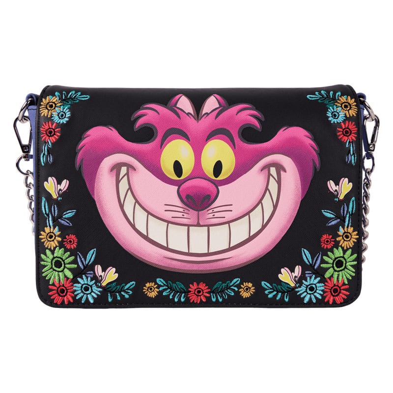 Sac bandoulière Loungefly Disney Cheshire Cat Alice au Pays des Merveilles, vue de face