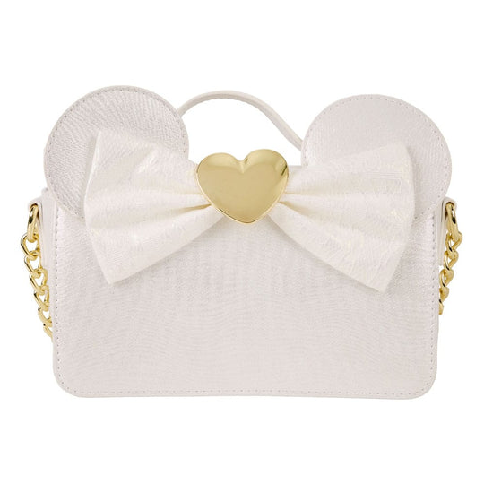 Sac bandoulière Loungefly Disney Wedding vue de face, détails mariage