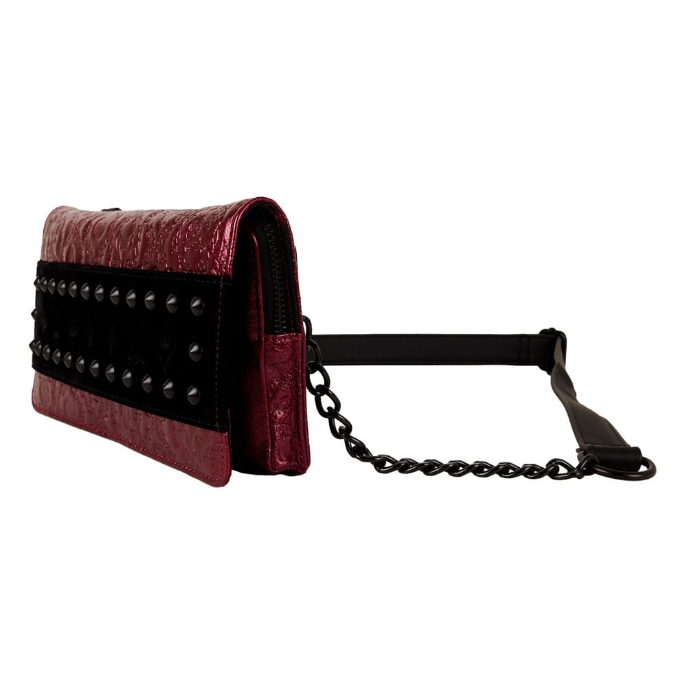 Détail du design des Villains sur le sac Loungefly Disney Clutch