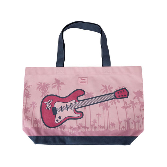 Détail du design guitare et logo Hannah Montana sur le sac Loungefly