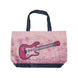 Détail du design guitare et logo Hannah Montana sur le sac Loungefly