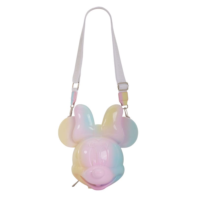 Sac bandoulière Loungefly Minnie Mouse Tie Dye moulé, vue de face