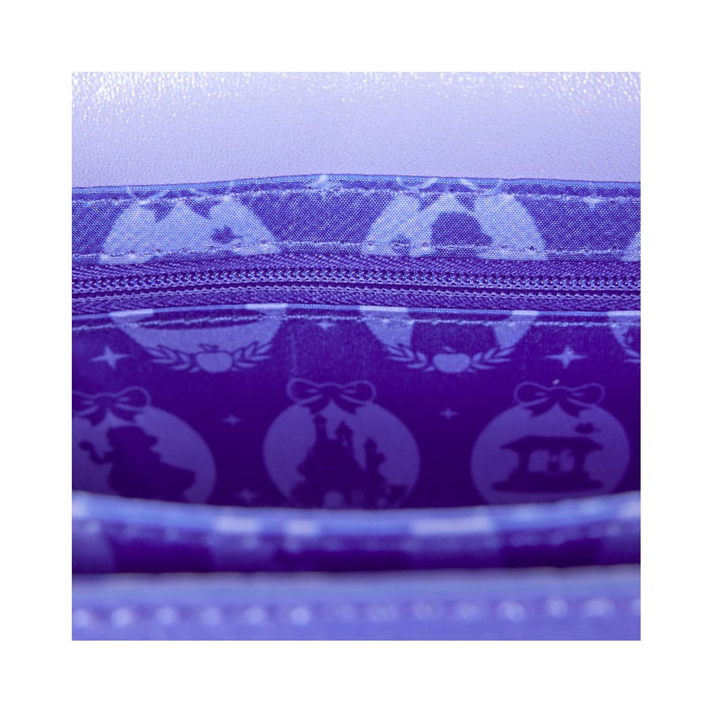 Intérieur du sac Loungefly Blanche Neige montrant la doublure