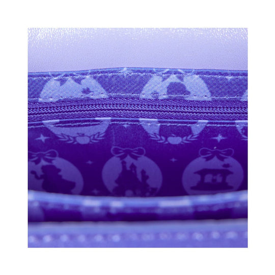 Intérieur du sac Loungefly Blanche Neige montrant la doublure