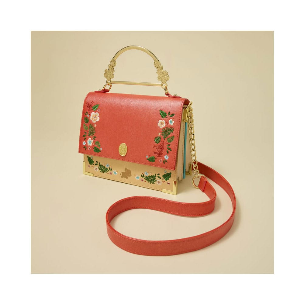 Intérieur du sac à bandoulière Loungefly Moana avec compartiments