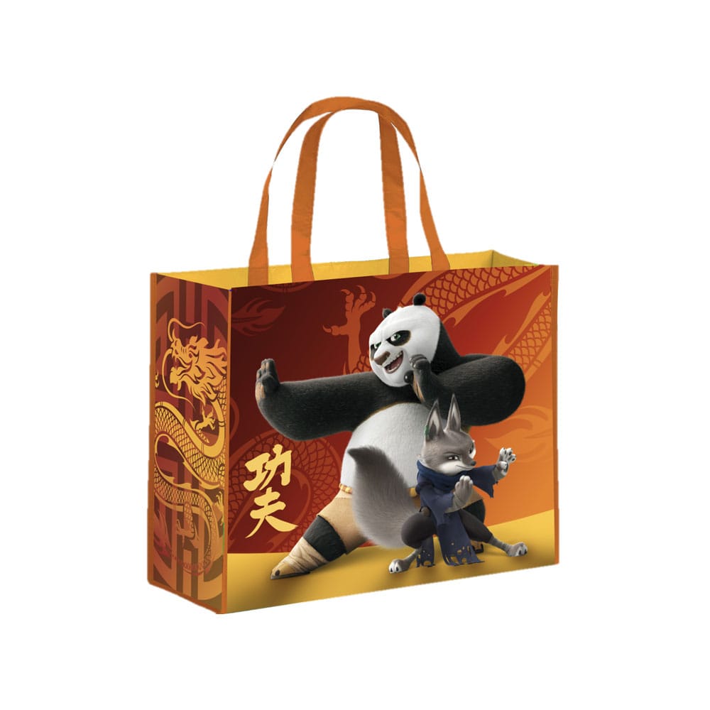 Sac shopping Kung Fu Panda 4 LYO officiel, motif Po, fabriqué à partir de matériaux recyclés