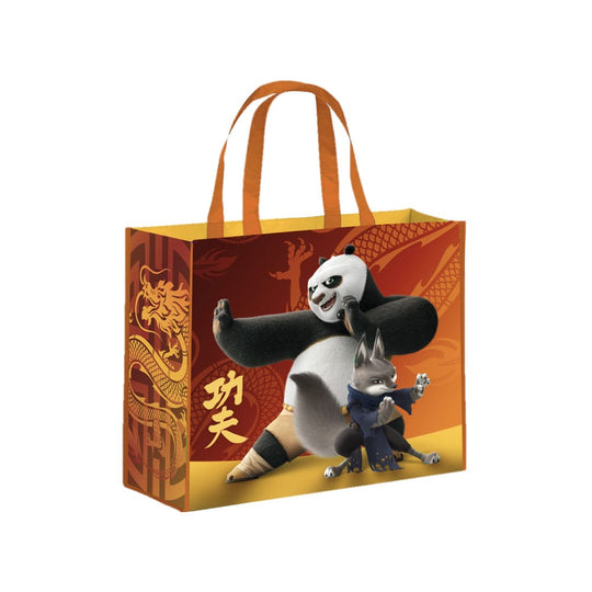 Sac shopping Kung Fu Panda 4 LYO officiel, motif Po, fabriqué à partir de matériaux recyclés