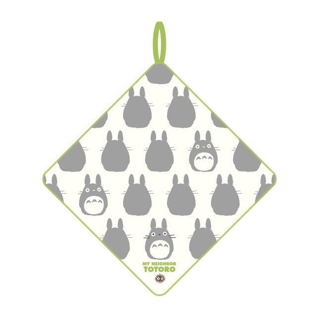 Serviette de toilette mains Mon Voisin Totoro Big Totoro Silhouette 33x33 cm en coton Marushin