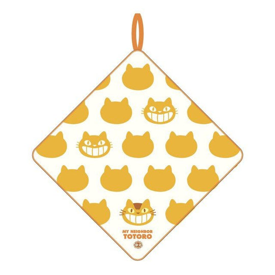 Serviette de toilette mains Mon Voisin Totoro Catbus Silhouette 33x33 cm Marushin
