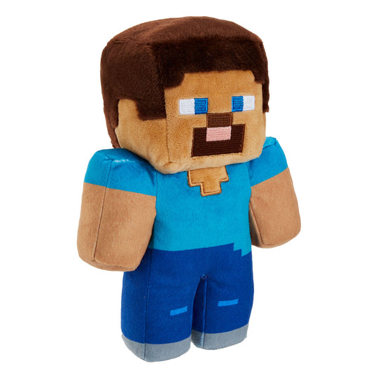 Peluche Minecraft Steve 23 cm officielle Mattel, vue de face