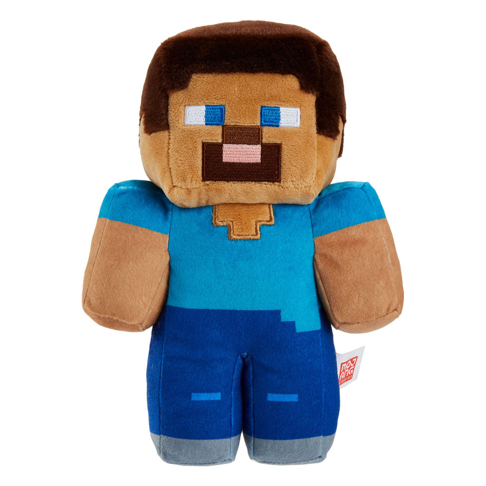 Peluche Steve 23 cm, montrant la texture douce du tissu