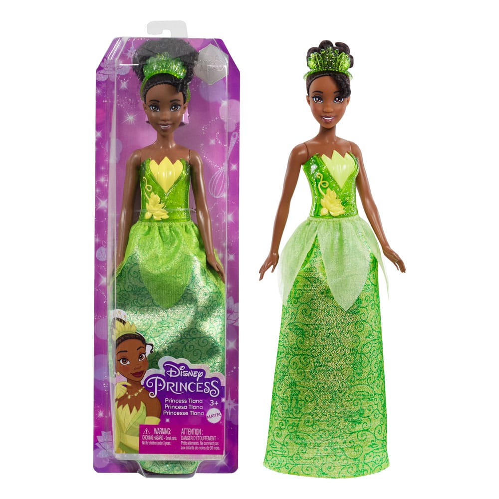 Poupée Tiana articulée avec diadème et chaussures