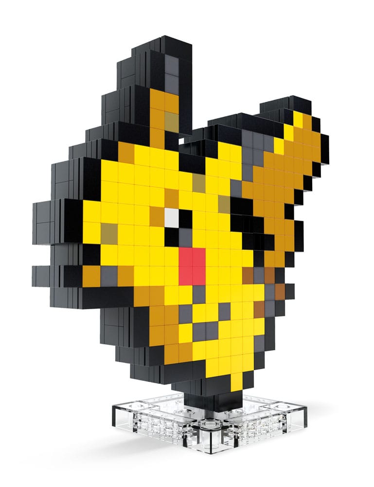 Le jeu de construction MEGA Pikachu Pixel Art avec ses 400 pièces étalées
