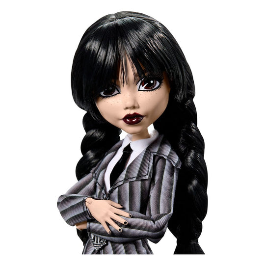 Vue d'ensemble de la poupée collector Monster High x Wednesday Addams