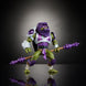 Vue détaillée de la figurine Donatello Mattel 14 cm avec son armure