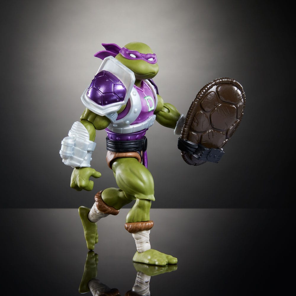 Gros plan sur le visage de Donatello version Grayskull