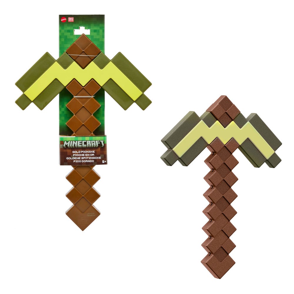 Packaging de la Pioche en Or Minecraft Mattel