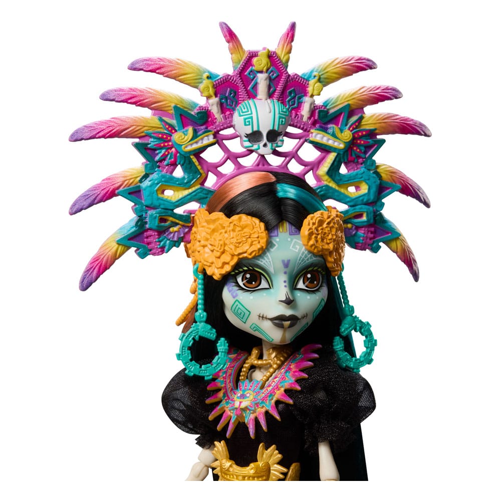 Poupée Skelita Calaveras Mattel avec accessoires et chandelles décoratives