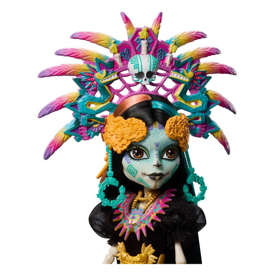 Poupée Skelita Calaveras Mattel avec accessoires et chandelles décoratives