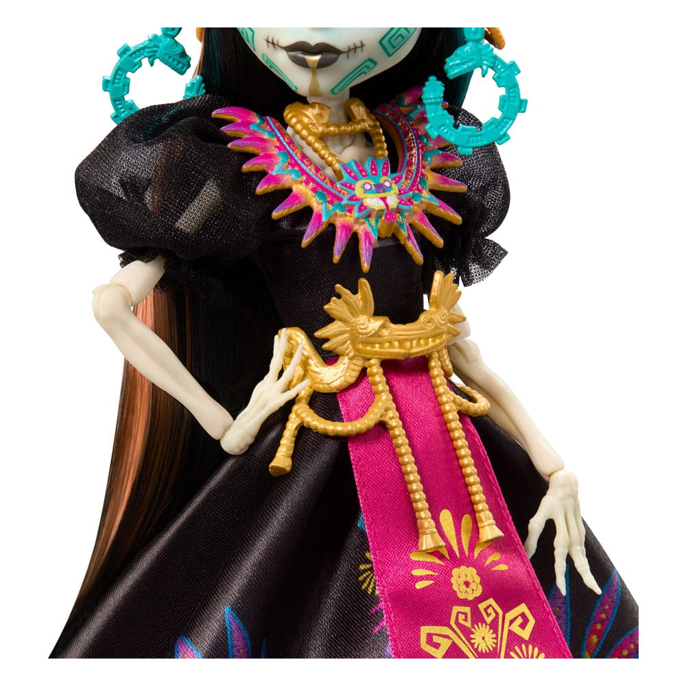 Vue d'ensemble de la poupée Monster High Skelita Calaveras Día de Muertos 32 cm