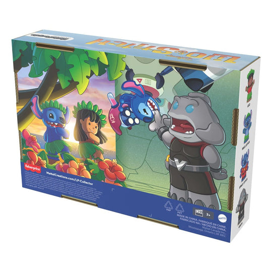 Boîte-fenêtre du pack Lilo & Stitch Mattel, vue de face