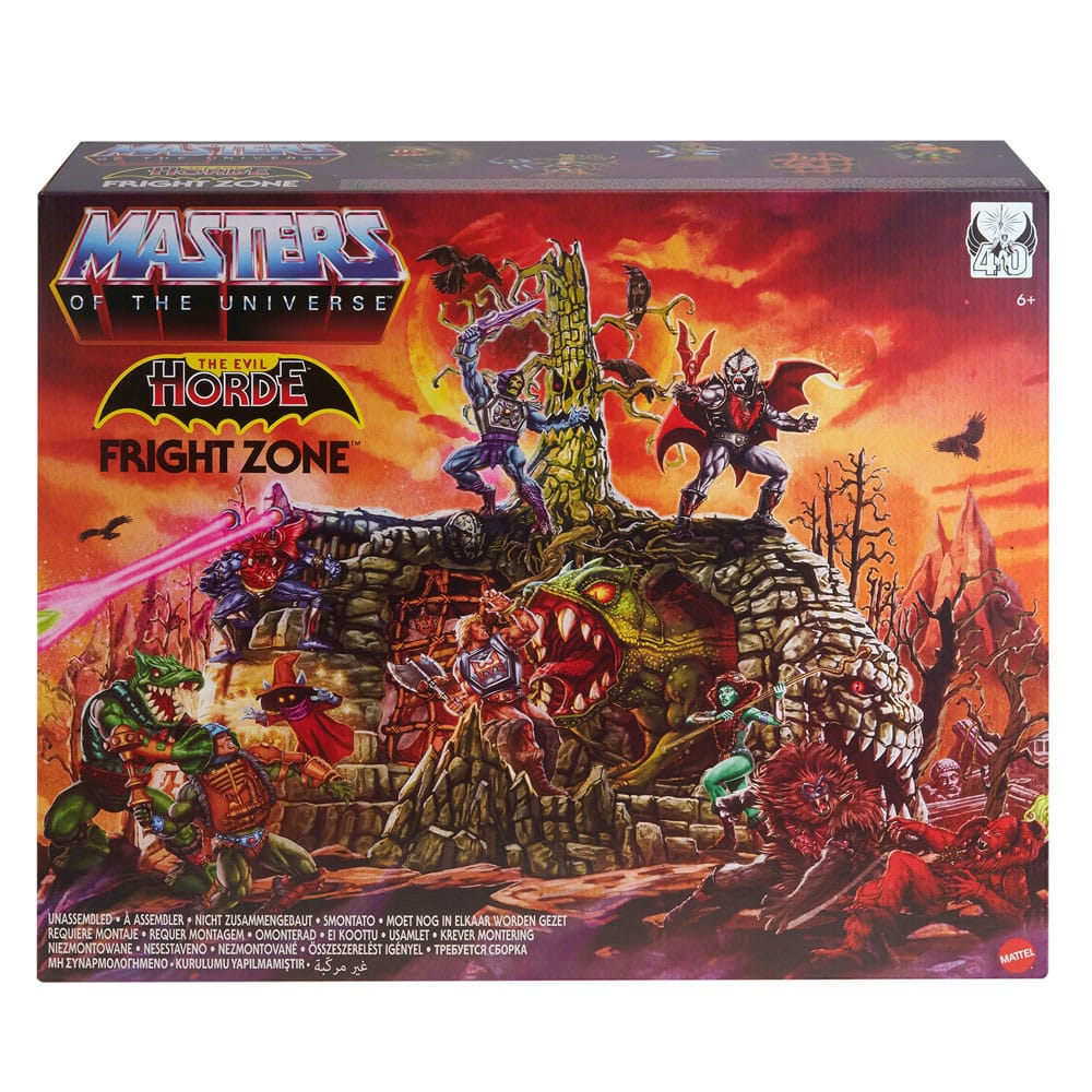 Détail du playset Fright Zone MOTU Origins avec Hordak