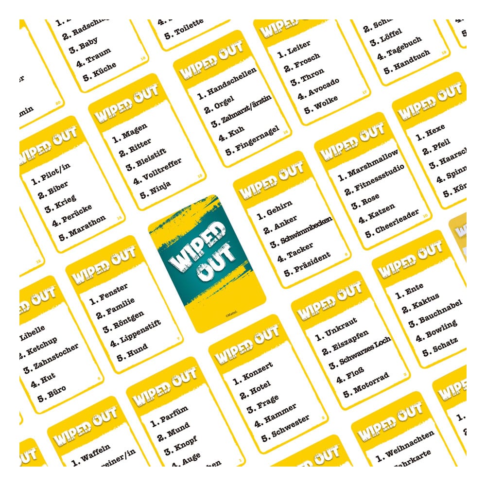 Scène de jeu typique de Wiped Out, avec rires et interactions, en contexte allemand