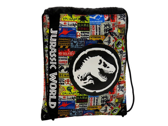 Sac à dos Jurassic Park Danger officiel CyP Brands, vue frontale avec logo