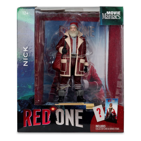 Gros plan sur les détails des figurines Red One Movie Maniacs