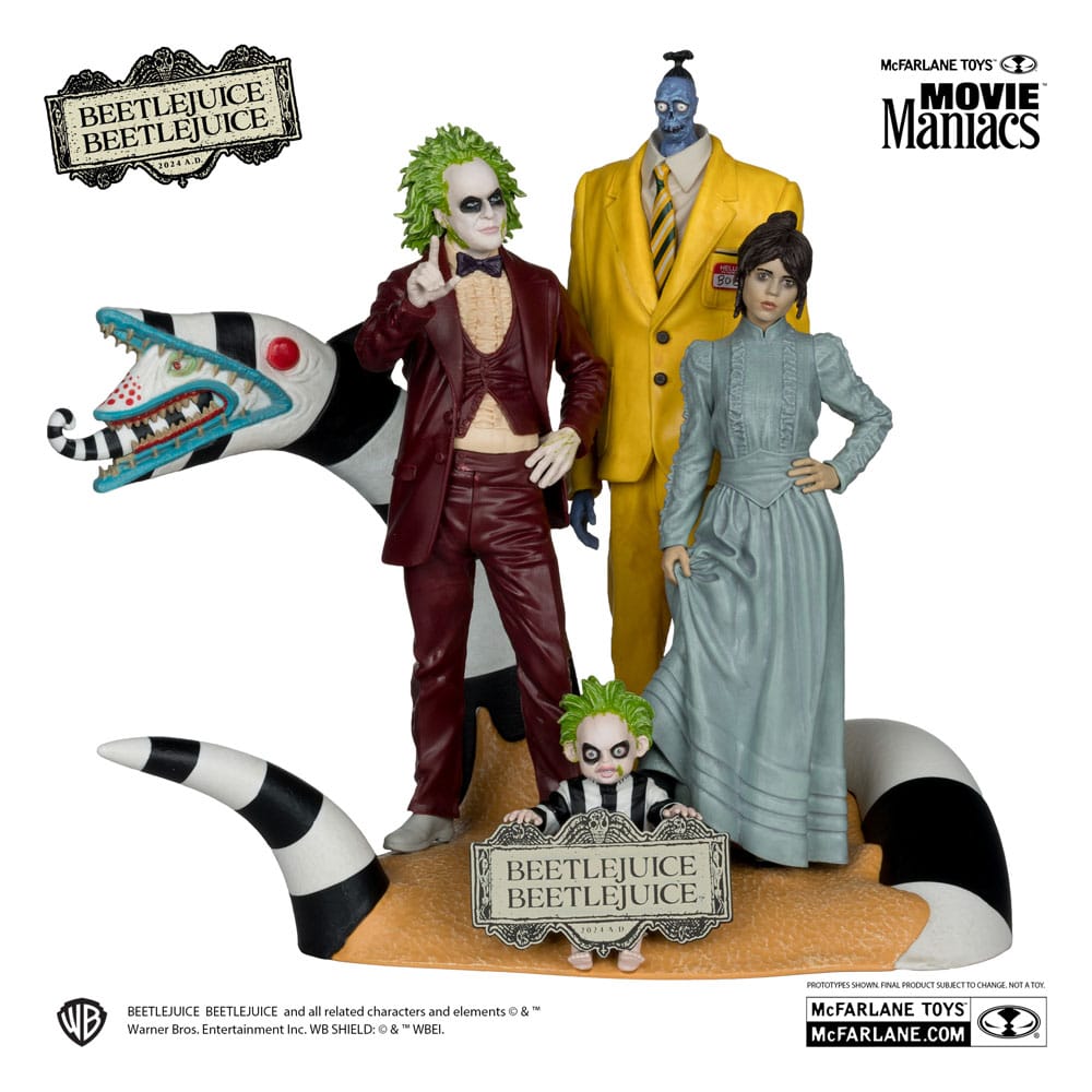Certificat d'authenticité McFarlane Toys pour statuettes Beetlejuice