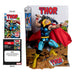 Vue latérale de la figurine Thor PVC montrant l'armure et la cape