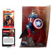 Statuette Captain America 17cm avec bouclier et socle diorama