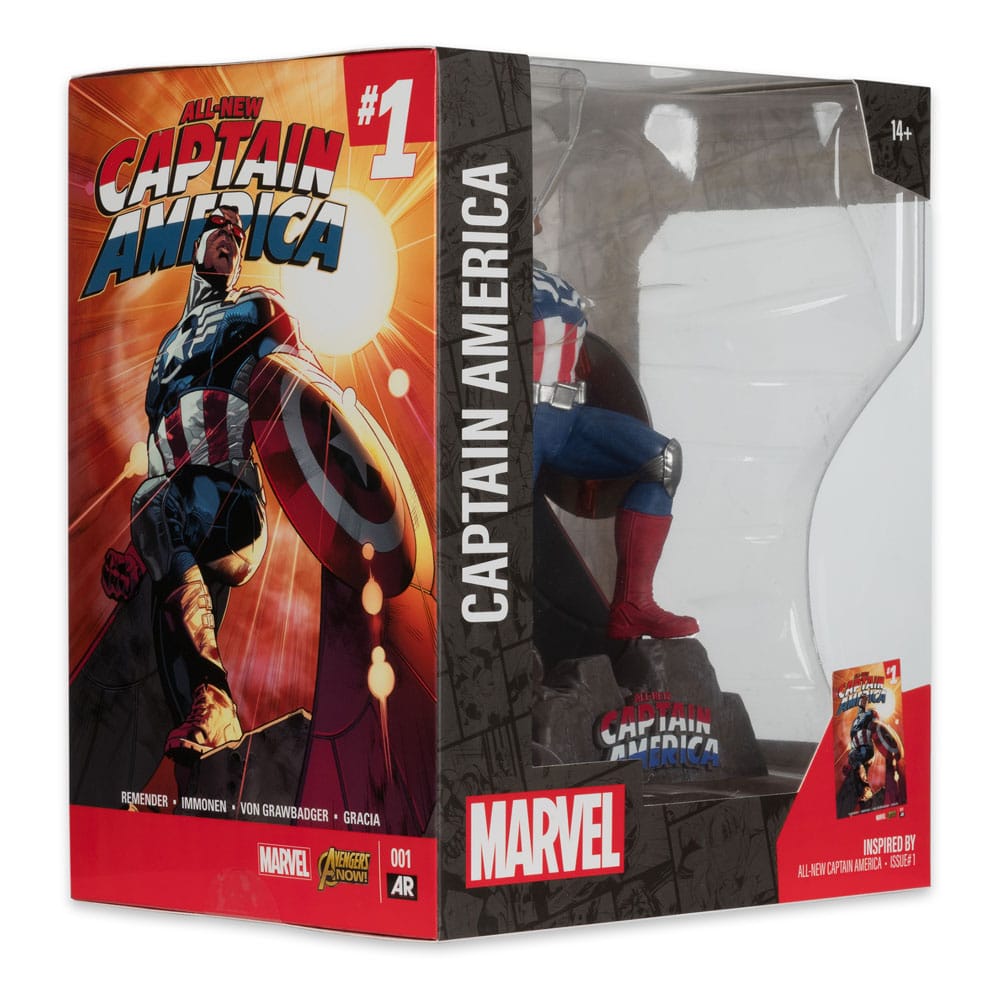 Statuette Captain America Marvel en situation de collection