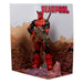 Statuette Deadpool McFarlane Toys 27cm vue de face avec socle diorama