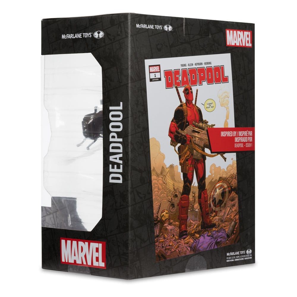 Collection de statuettes Marvel, avec Deadpool en vedette