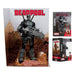 Vue d'ensemble de la statuette Deadpool Grey Suit Chase et du comic book inclus
