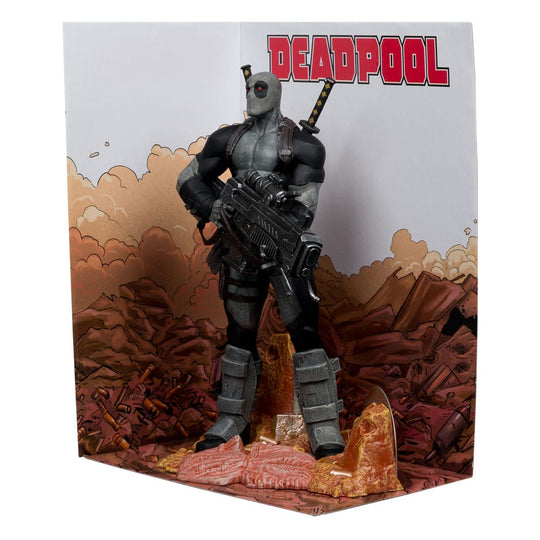 Emballage boîte-fenêtre de la statuette Deadpool McFarlane Toys