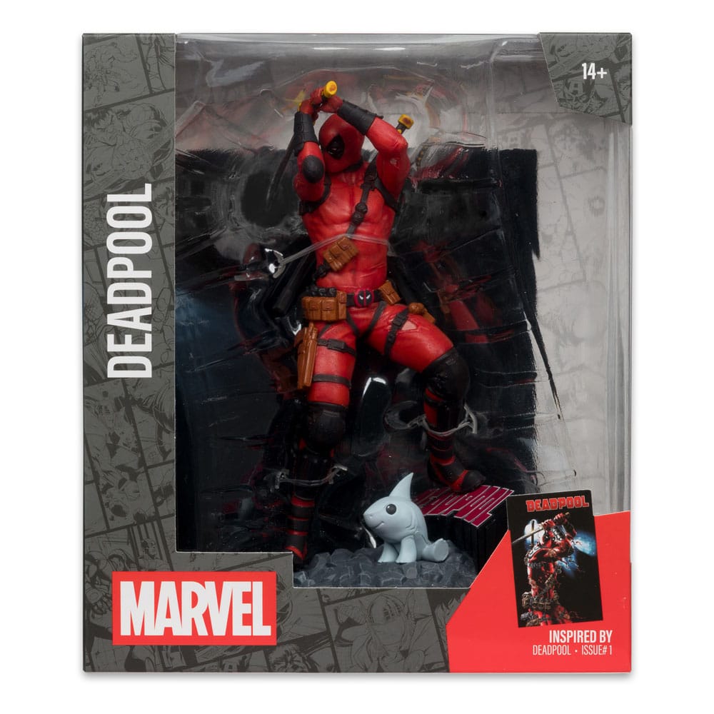 Vue arrière de la figurine Deadpool Marvel Collection